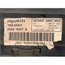 BMW 3 E36 Utasoldali Légzsák