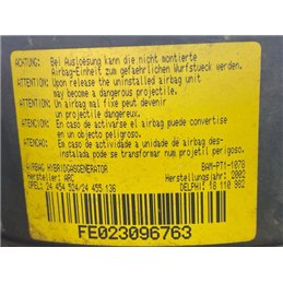 OPEL CORSA C Kormánylégzsák