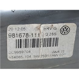 VW PASSAT B6 Jobb hátsó Ablakemelő Motor