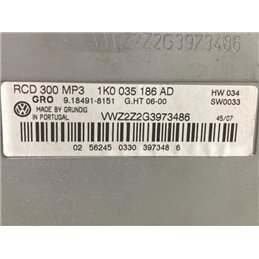 VW GOLF V Rádió / CD