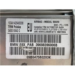 BMW 1 Utasoldali Légzsák