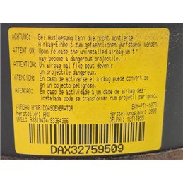 OPEL MERIVA A Kormánylégzsák