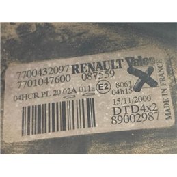 RENAULT SCÉNIC I Jobb Fényszóró