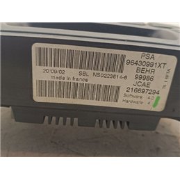 PEUGEOT 307 Fűtéskapcsoló (digit klímás)