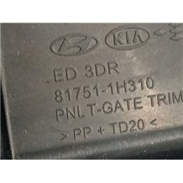 KIA PRO Csomagtérajtó Kárpit