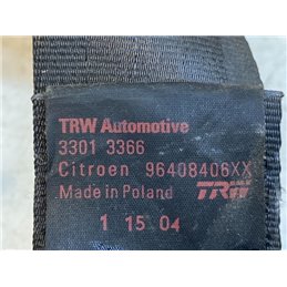 CITROËN C3 Jobb első Biztonsági Öv