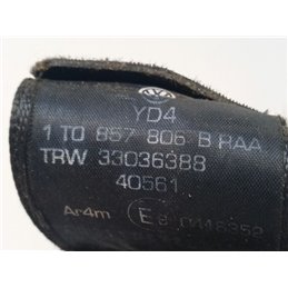 VW TOURAN Jobb hátsó Biztonsági Öv