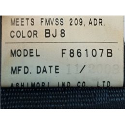 SUBARU FORESTER Bal hátsó Biztonsági Öv Csat