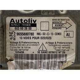 PEUGEOT 407 Légzsák Elektronika