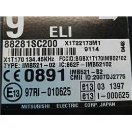 SUBARU FORESTER Immobilizer Elektronika