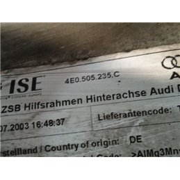 AUDI A8 Hátsó Híd (Tárcsafékes)