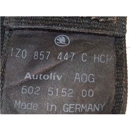 SKODA OCTAVIA II Bal hátsó Biztonsági Öv