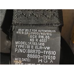 KIA PICANTO Jobb első Biztonsági Öv